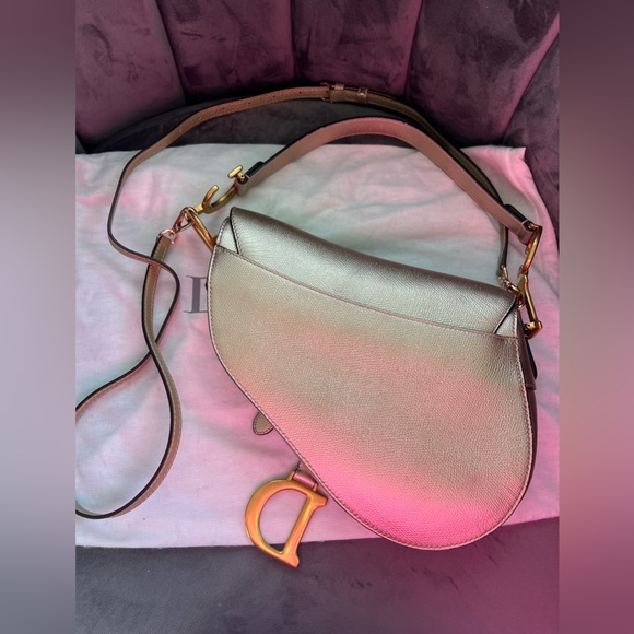 Dior saddle bag ultra rare champagne gold - Picture 5 of 16